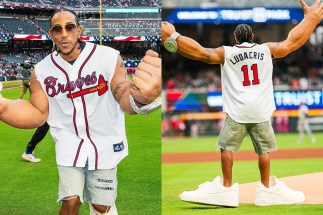 Ludacris Throws Out First Pitch At Braves Game Wearing Giant Nike Air Force 1s