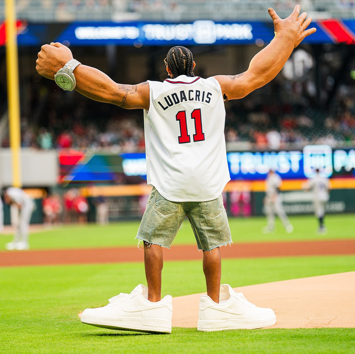 Ludacris First Pitch Atlanta Braves Nike Air Force 1 SneakerNews