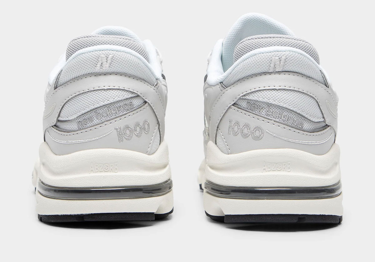 New Balance 1000 Silver Metallic Rain Cloud M1000jb 4