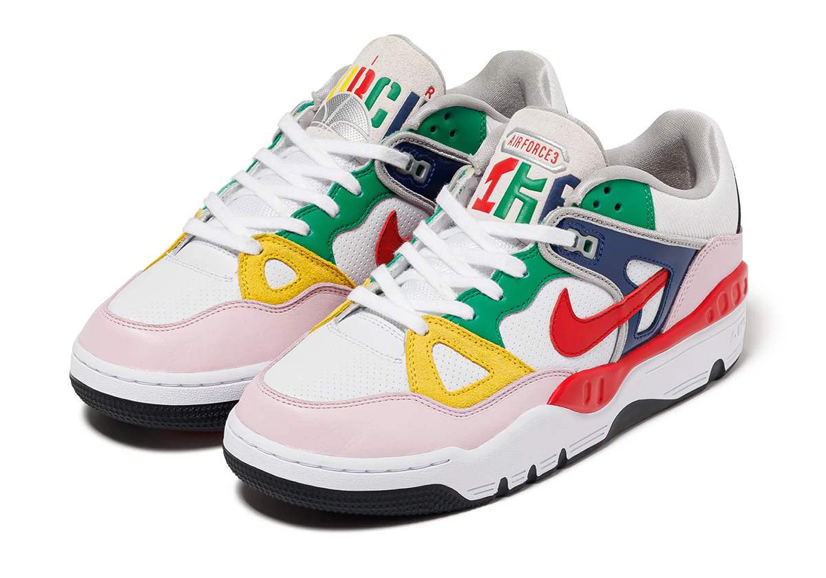 Nigo Air Force 3 White Pink 2