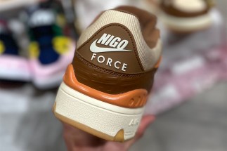 nigo nike inches air force 3 brown khaki 3