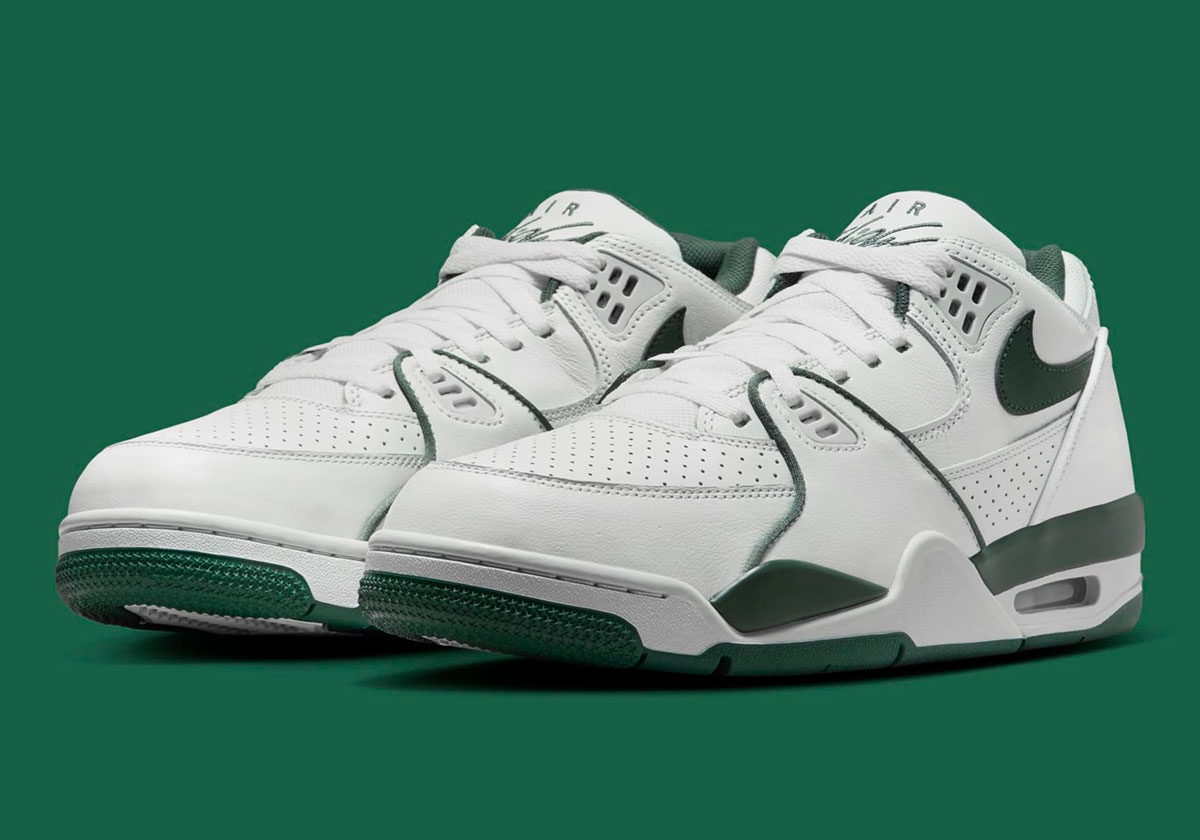 nike air flight 89 low white gorge green fq8256 101 4