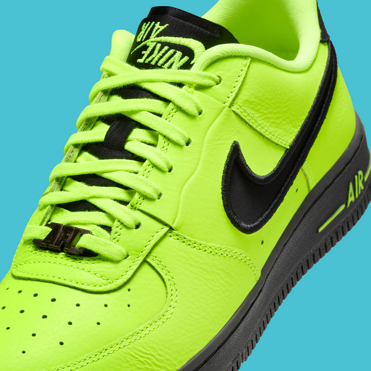 nike velcro air force 1 low dance volt black fj7409 700 2