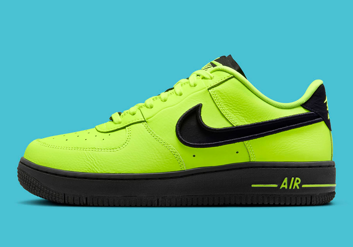 nike velcro air force 1 low dance volt black fj7409 700 4