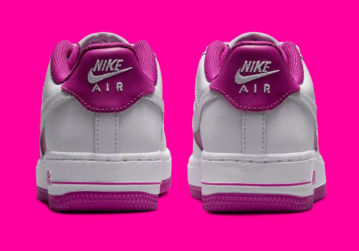 nike air force 1 low gs white hot fuchsia hv0938 100 7