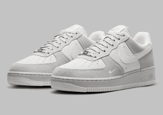 The Fan Favorite Mini Swoosh Dots The Nike Air Force 1 Low “Light Smoke Grey”