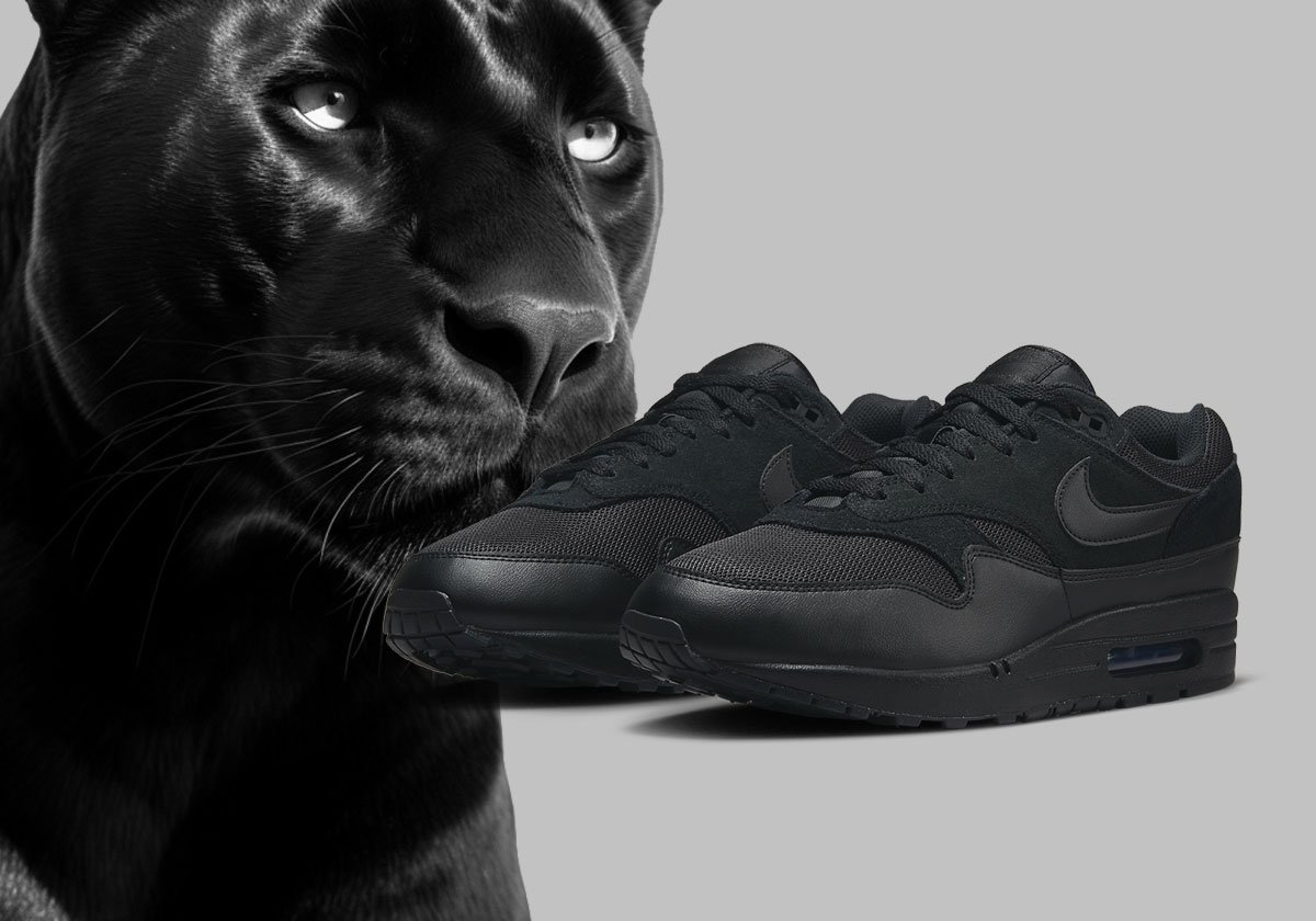 The Nike Air Max 1 Prowls In "Black Cat"