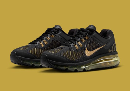 nike air max 2013 gs black infinite gold metallic gold 555426 005 7