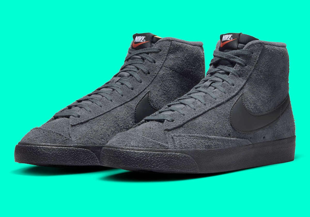 Blazer high black suede best sale