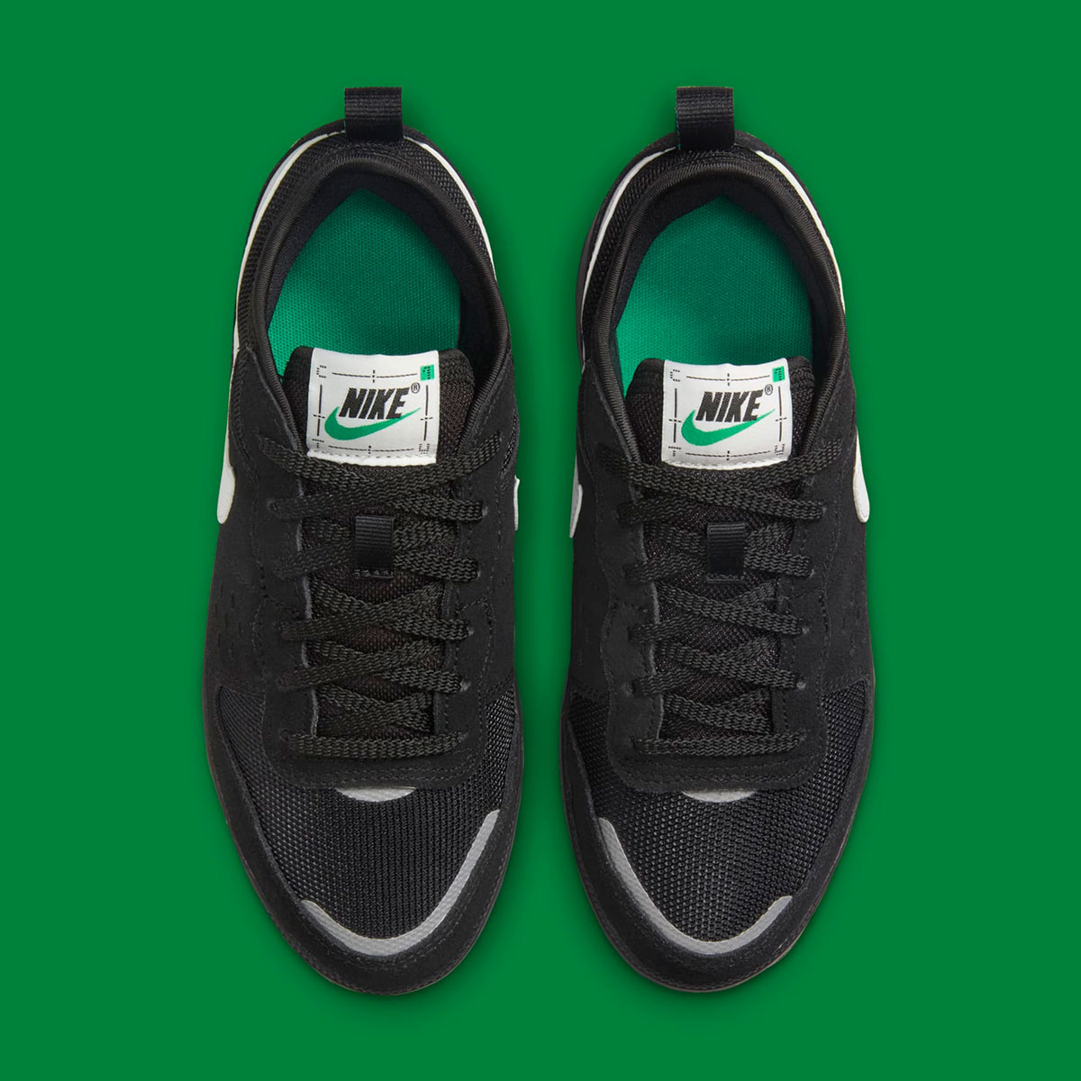 Nike C1ty Gs Black Green Hq0028 001 2