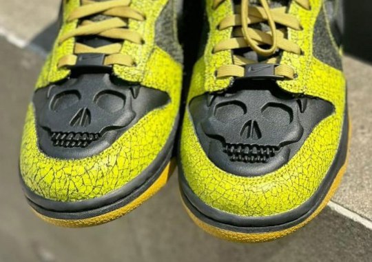 nike shox dunk low halloween 2024 volt black cargo khaki 1