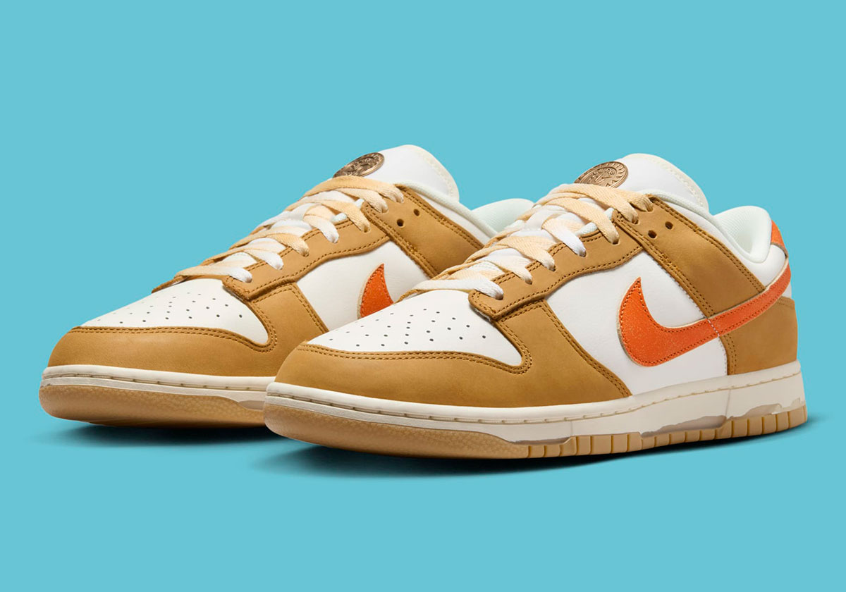 Nike Dunk Low Sail Coconut Milk Wheat Safety Orange Hm3729 181 1