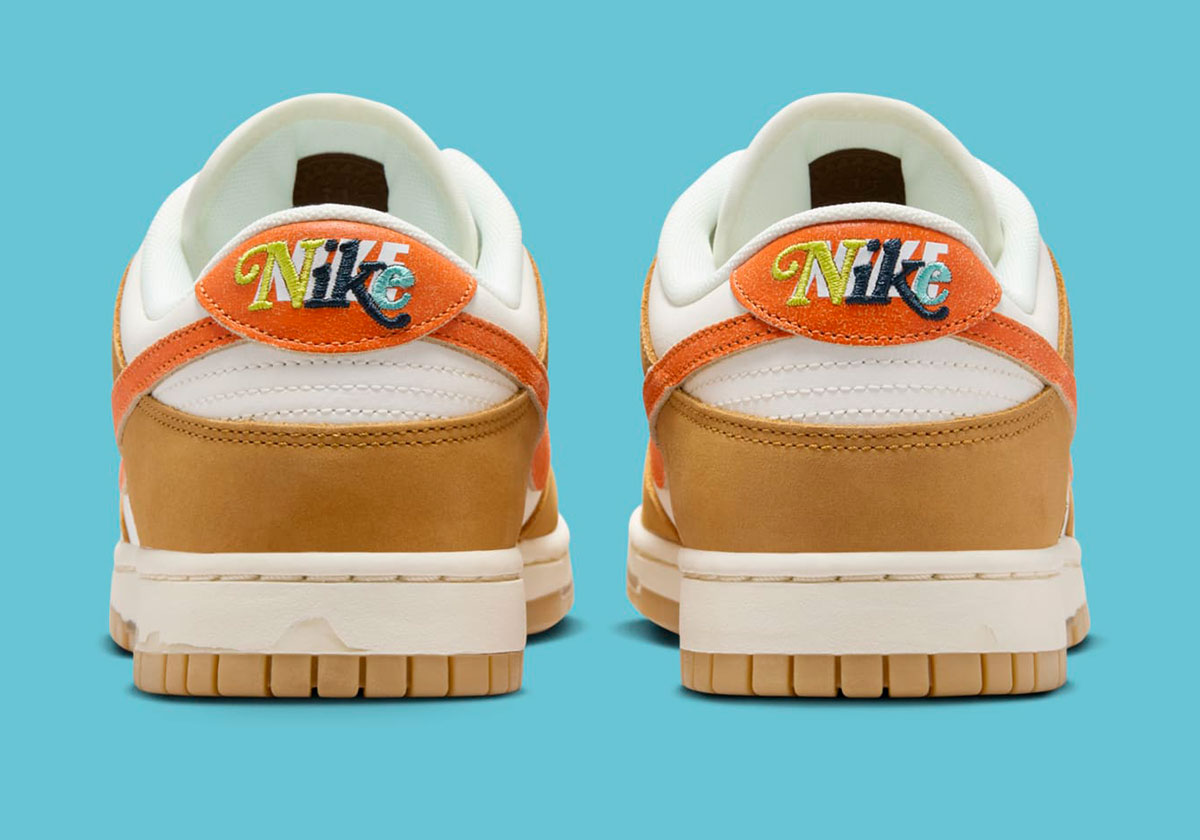 Nike Dunk Low Sail Coconut Milk Wheat Safety Orange Hm3729 181 3