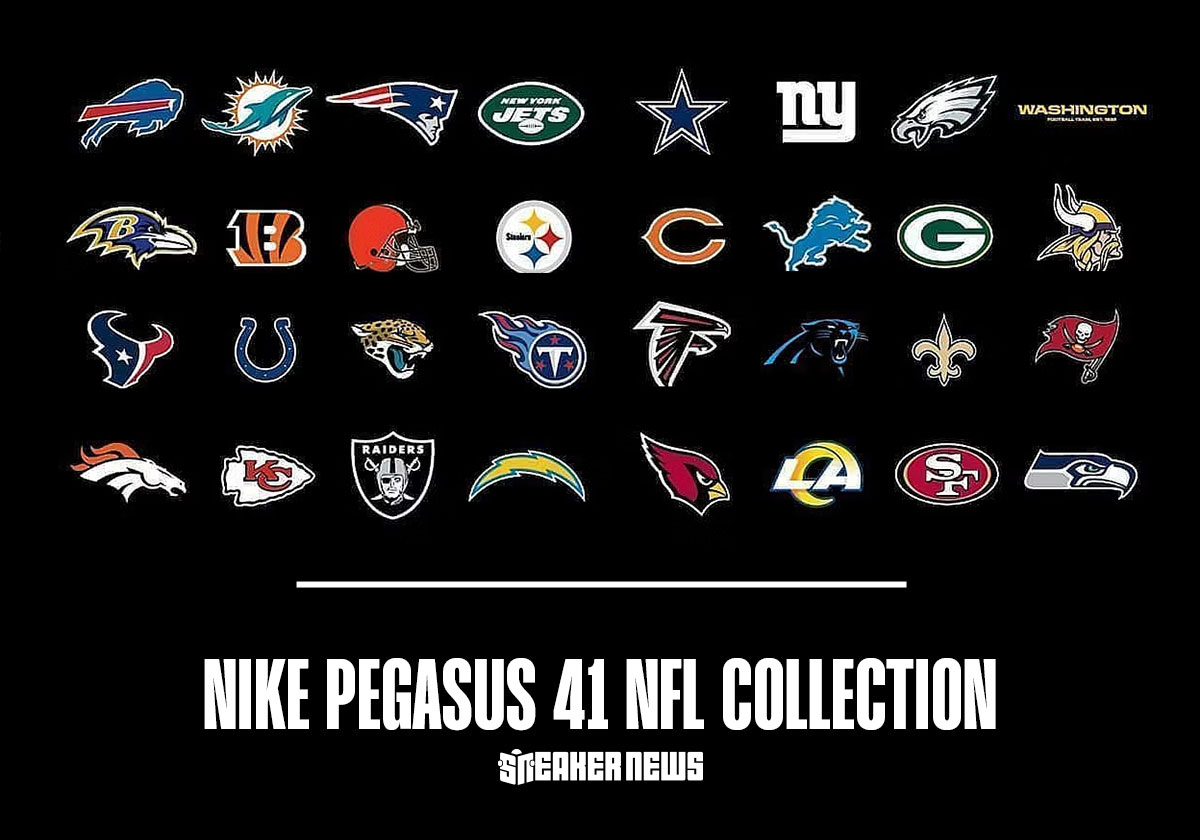 The Nike Pegasus 41 NFL Collection Kicks Off On September 3rd