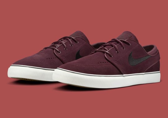 "Deep Burgundy" Splashes On The nike Short-Sleeve SB Janoski