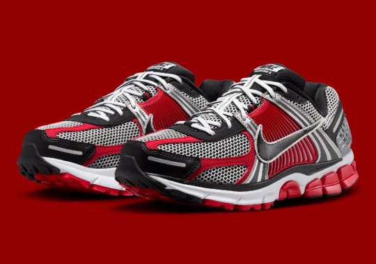 nike zoom vomero 5 metallic silver black university red white hv0926 095 7