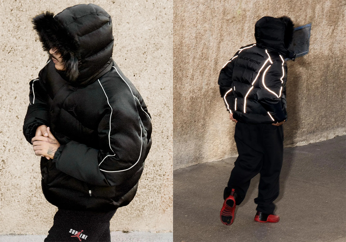 Supreme Jordan Puffer Jacket Black 1