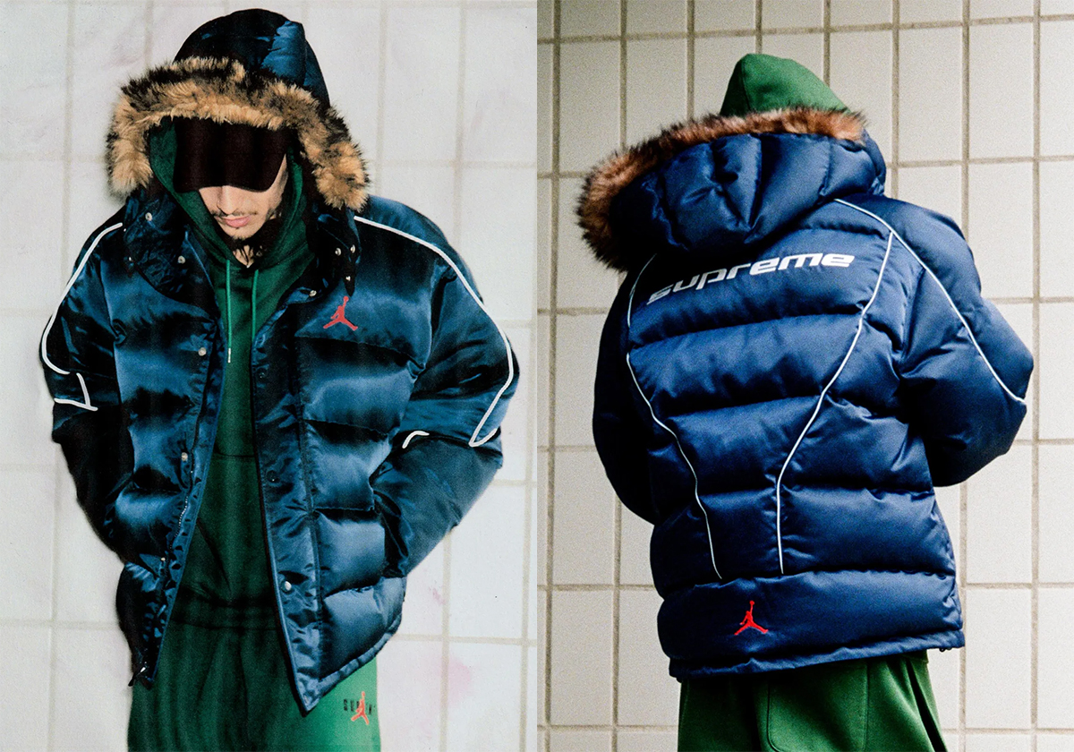 Supreme Jordan Puffer Jacket Navy 1