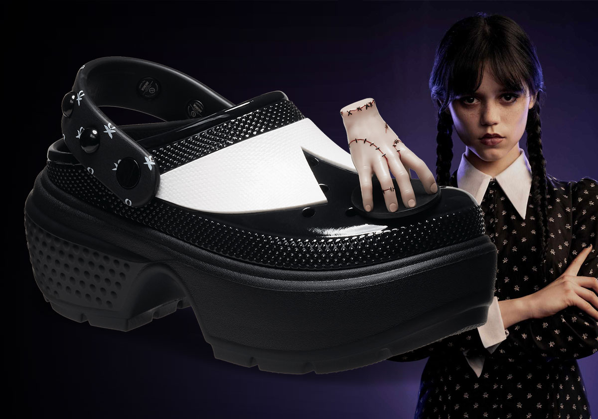 Wednesday Addams And The Thing Bring The Crocs Stomp Clog To Life