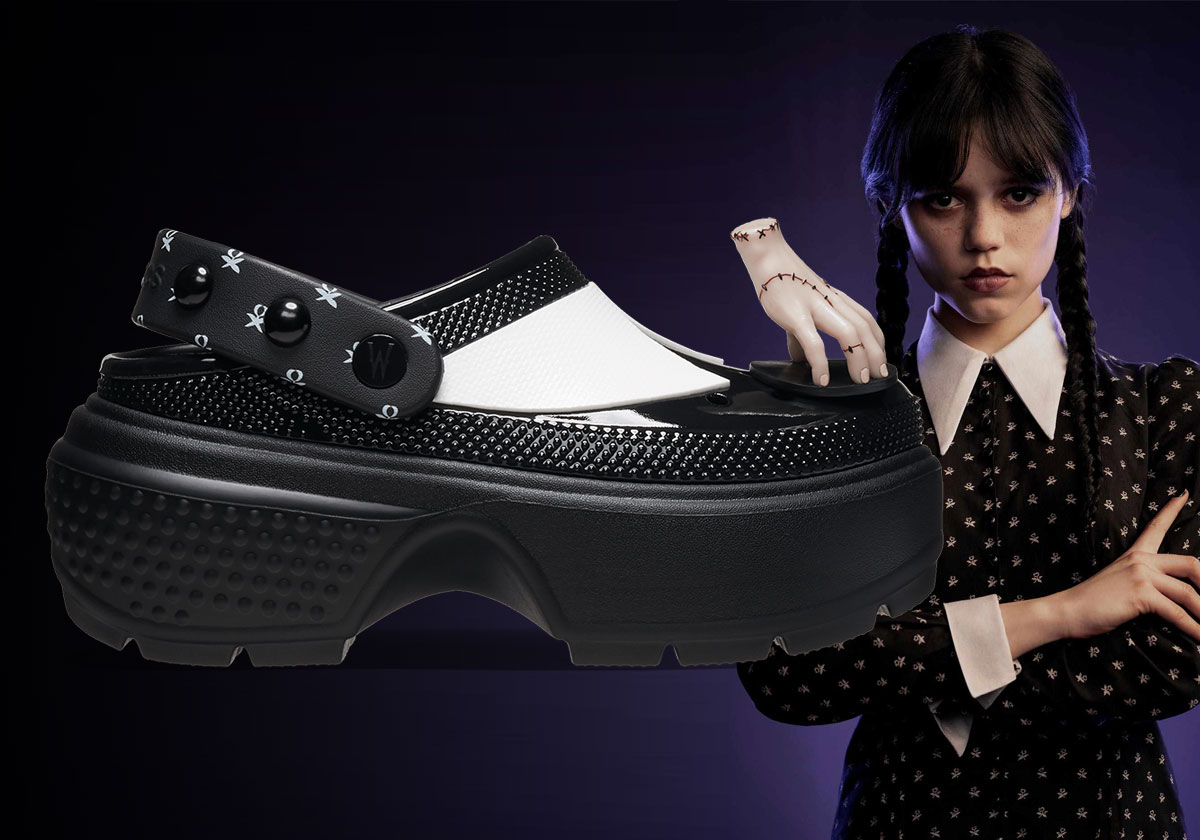 Wednesday Addams Family Crocs Stomp Clog 210214 001 4