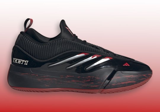 adidas Dame 9 “Halloween” Covered In Black Patent And Blood Red