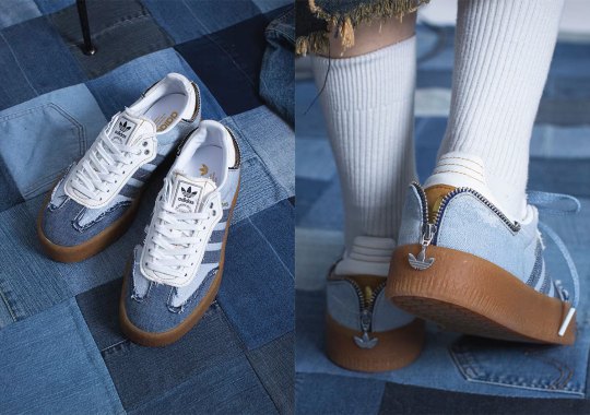 The adidas Sambae Wears Denim Courtesy Of atmos