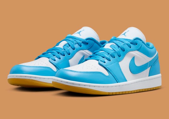 Jordan Brand Adds A Gum Sole To The Air Jordan 1 Low "UNC"