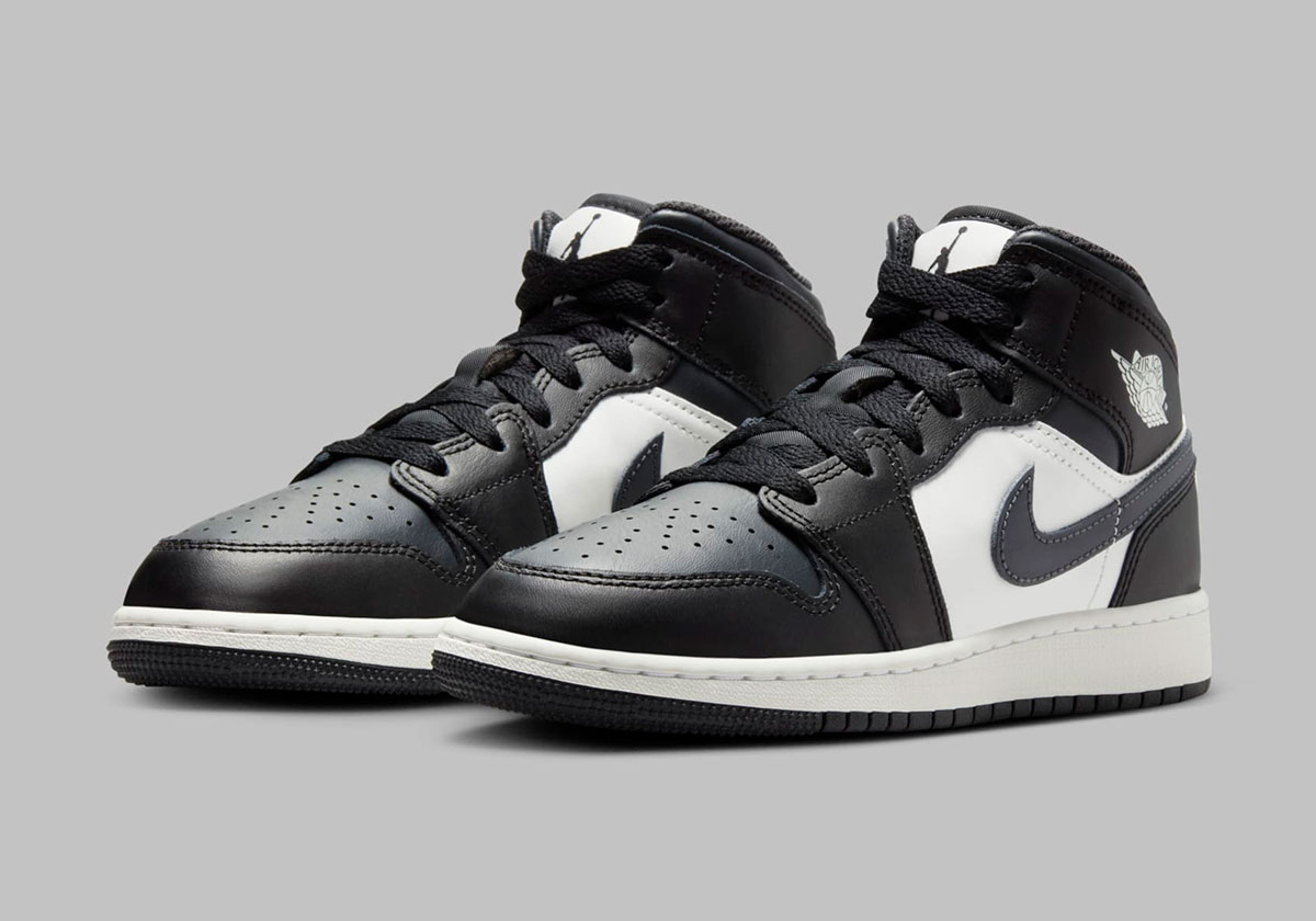 Air low-top Air Jordan 1 Gs Dark Grey Black White Dq8423 010 3