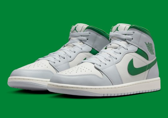 "Lucky Green" Accents The Air Jordan 1 Mid