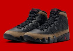 Official Images Of The Air Jordan 9 “Olive”