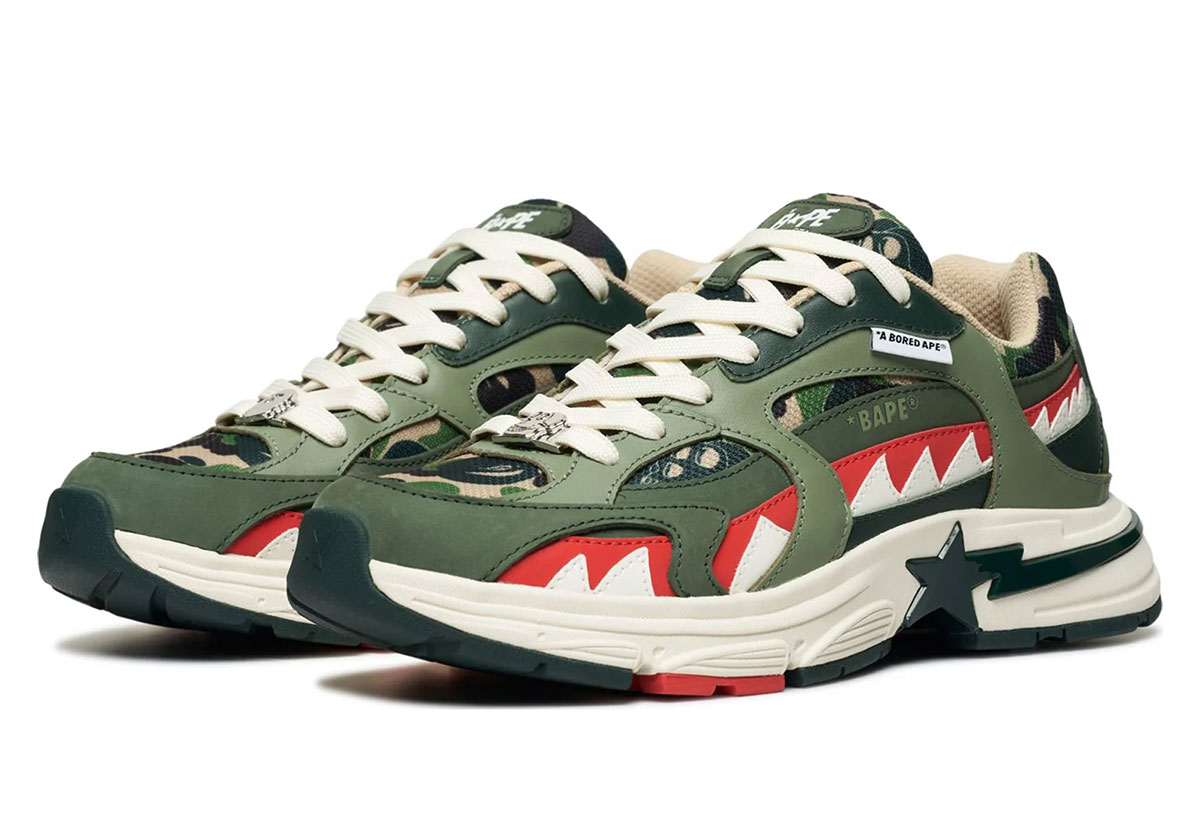 Bape Shark Sta Green Camo 2