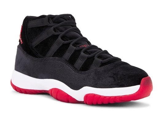 Official Suborn Images Of The Air Jordan 11 “Bred Velvet”