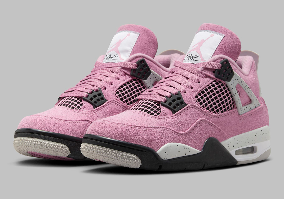 Jordan 4 pink and white on sale