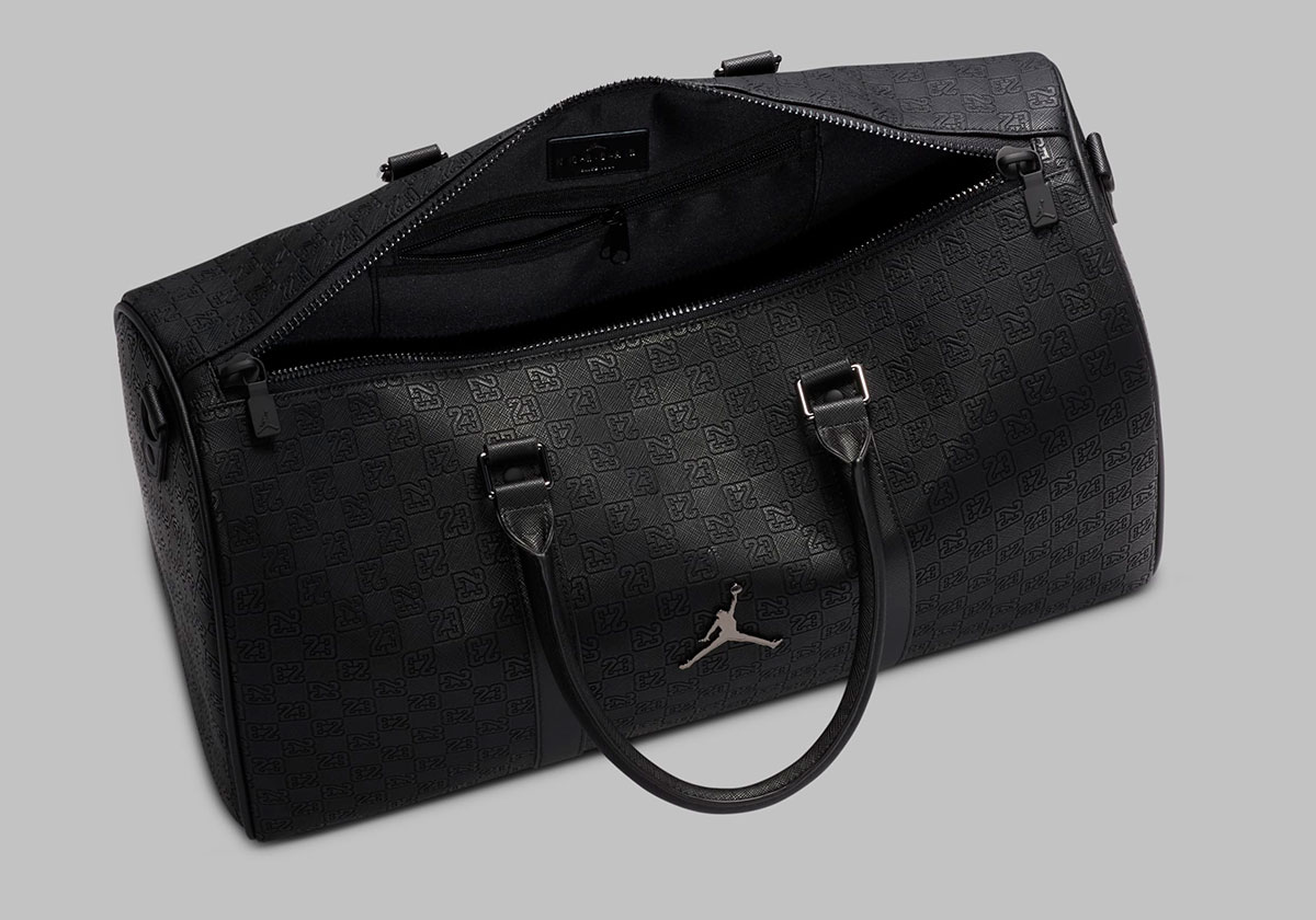 jordan cemment Monogram Duffel Bag Black Metallic Silver Hv2856 010 4