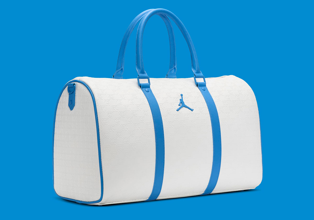 Jordan Monogram Duffel Bag Whute University Blue Hv2856 100 2