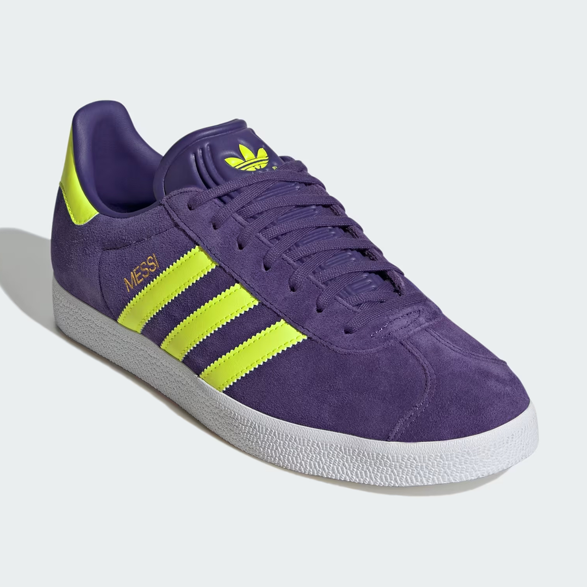 Messi Adidas Gazelle Purple Lucid Lemon Ih8164 2