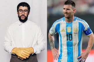 messi bad bunny adidas gazelle indoor