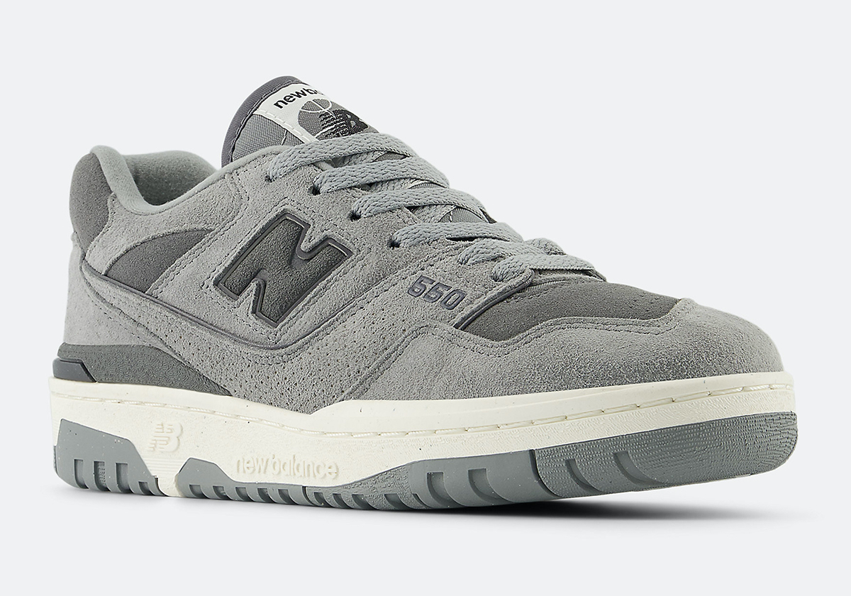 New Balance Wraps The 550 In Grey Suede