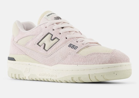 The New Balance 550 Softens Up In "Pink Granite"