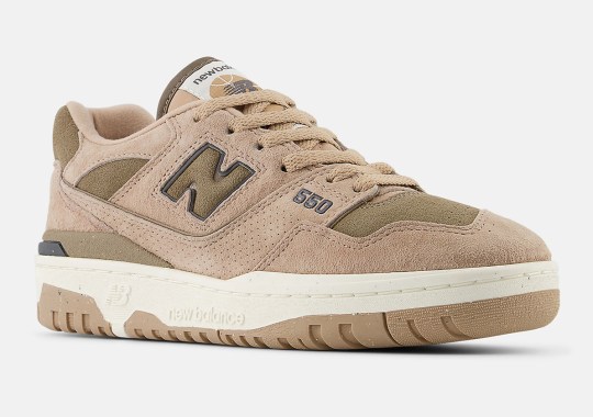 "Mushroom" & "Sea Salt" Create A Rich New Balance 550 For Fall