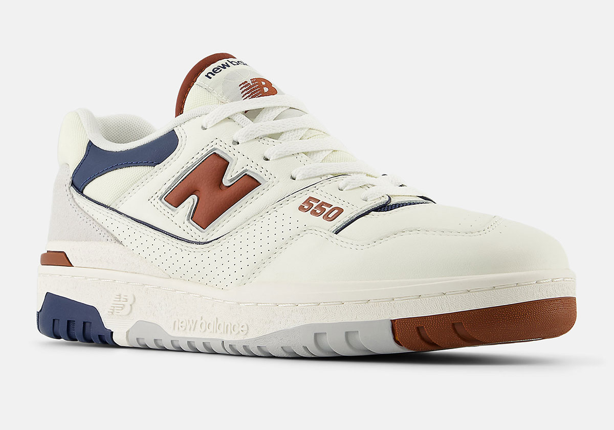 The New Balance 550 Returns To Vintage Hoops With "Relic Brown" Accents