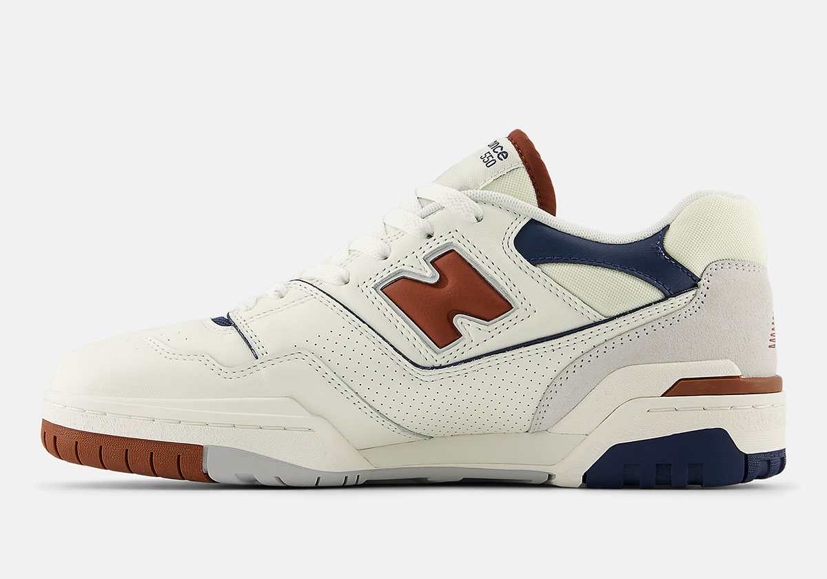 New Balance 550 Sea Salt Relic Brown Navy Bb550esg 2