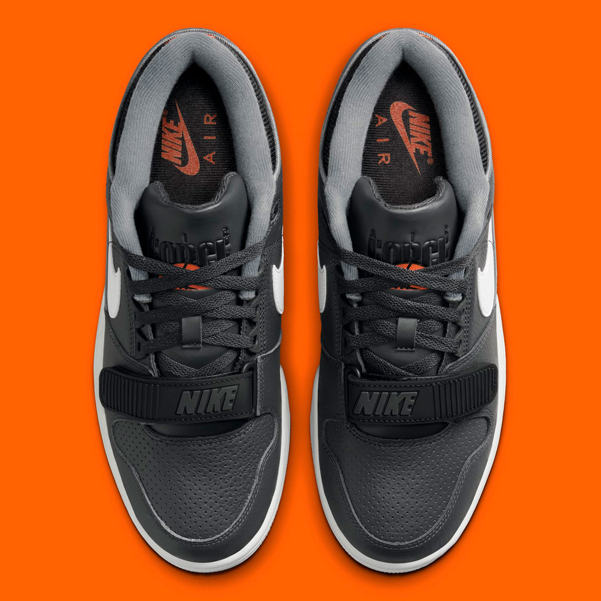 nike air alpha force 88 black grey orange FQ8183 001 2