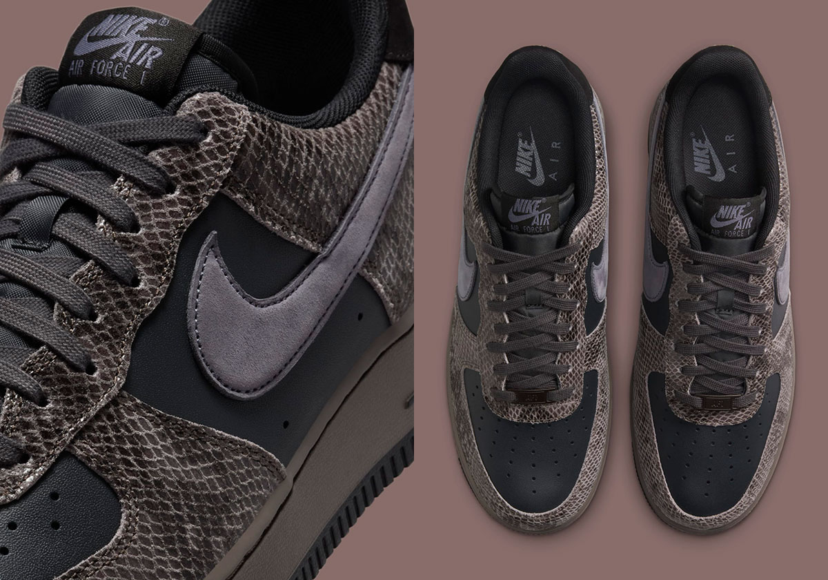 nike air force 1 low black snakeskin hf2898 001