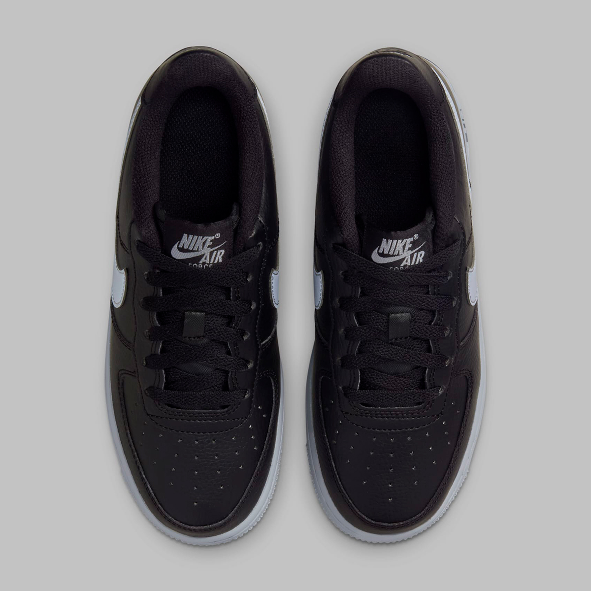 Nike Air Force 1 Low Gs Black Wolf Grey Hq3807 001 7