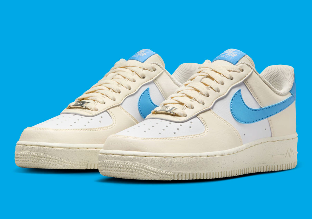 Nike Brings "University Blue" Accents To The Sustainable Air Force 1 Next Nature