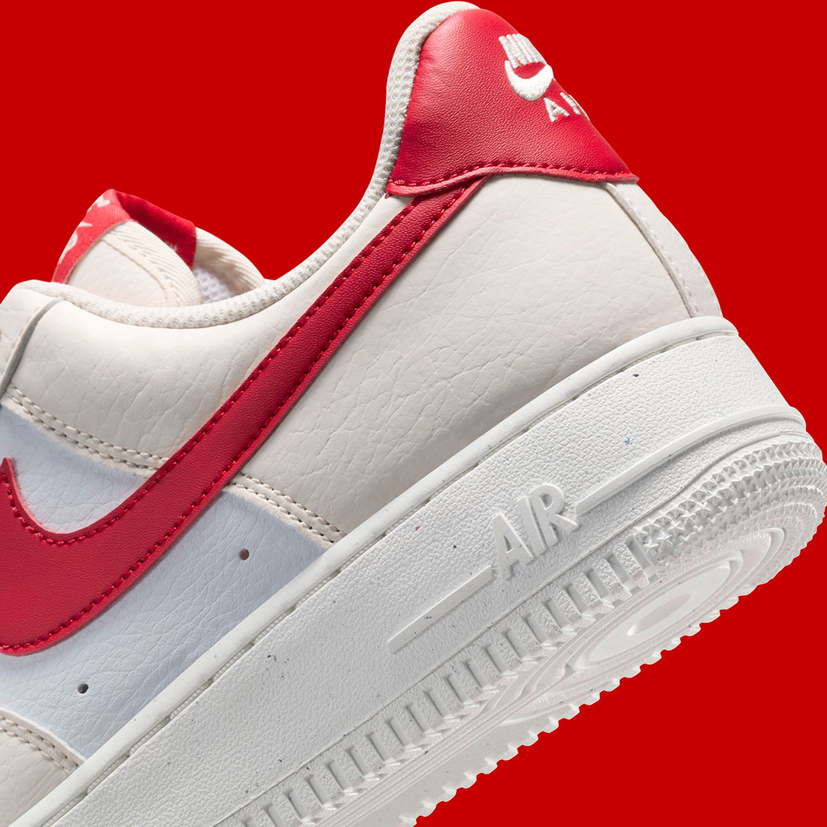 Nike Air Force 1 Low Pale Ivory Sail University Red Dc9486 109 4