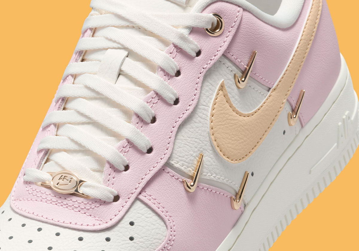 Nike Revisits The Metallic Mini Swoosh On The Air Force 1