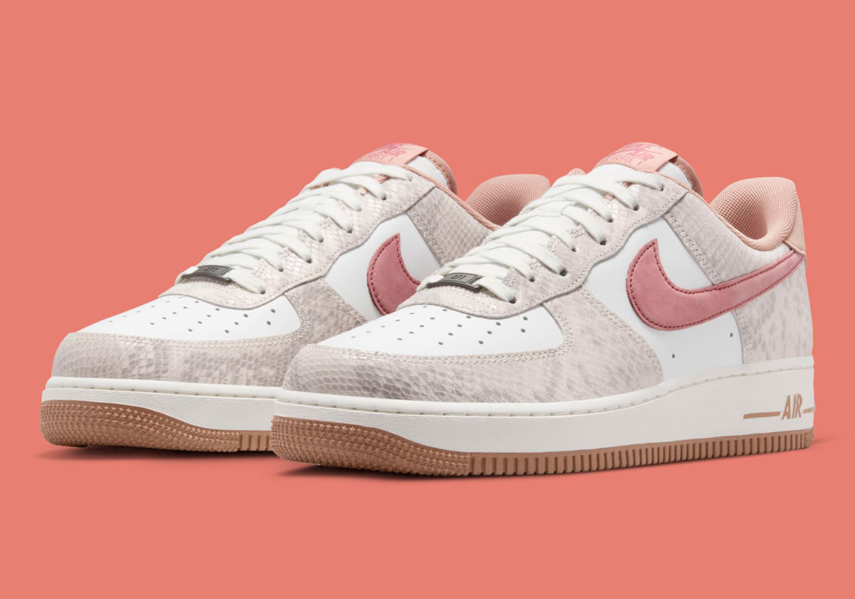 Nike Air Force 1 Low Snakeskin Summit White Canyon Rust Sail Hf2898 100 6