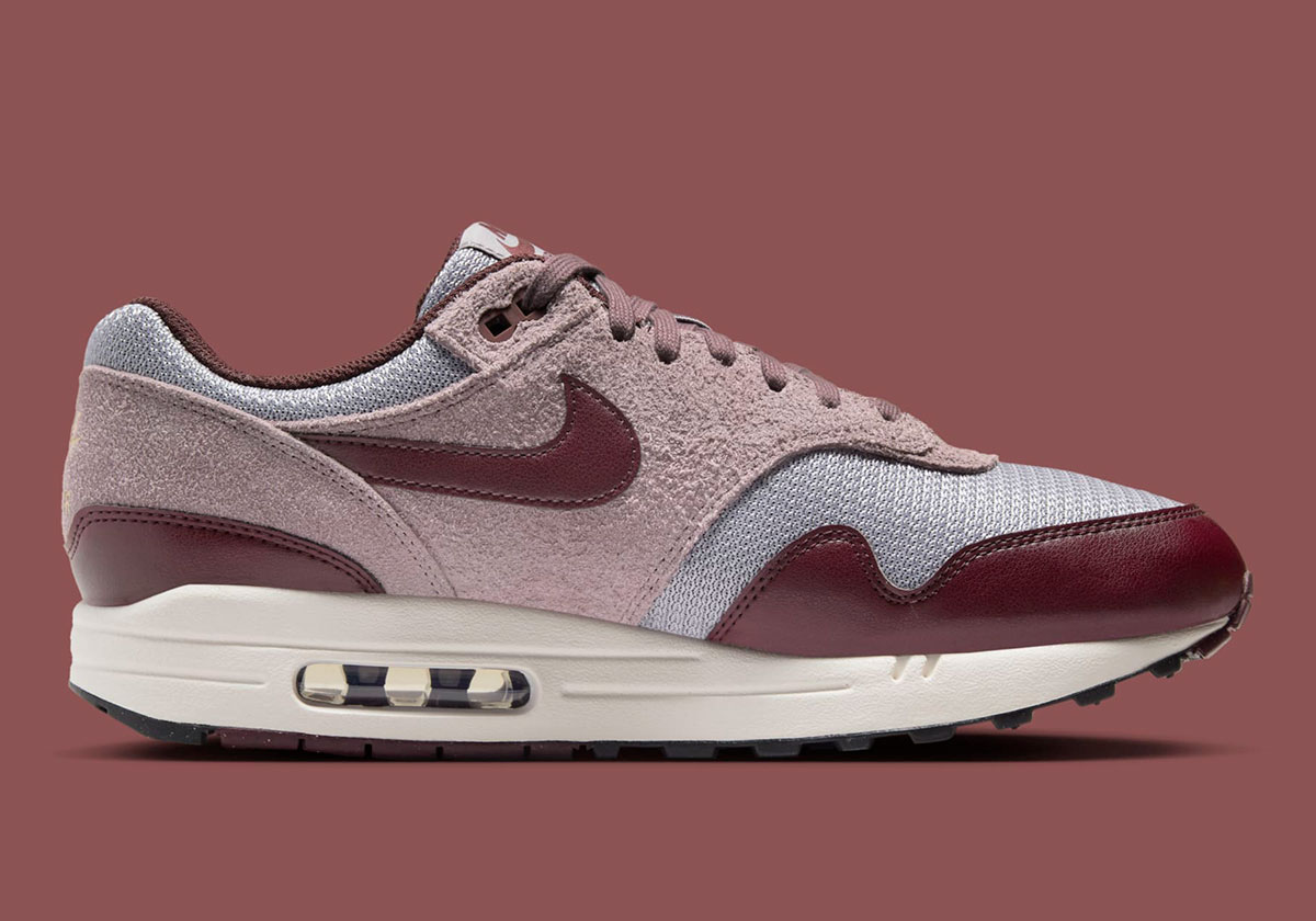 Nike Air Max 1 Burgundy Crush Cement Grey Taupe Grey Phantom Fq7327 001 5